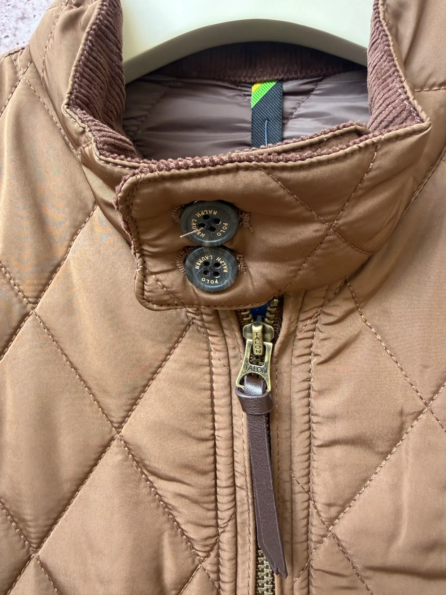 P420 Raff's new diamond-shaped plaid workwear cotton jacket, customized hardware accessories, fine workmanship inside and outside to maintain the original details, simple version, old money style, casual matching, workmanship details restored, diamond-shaped grid stitching inside and outside, fixed, first choice for autumn wear, full of details